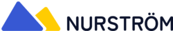 NurStröm logo - white combi version
